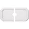 Ekena Millwork Emerald Architectural Grade PVC Ceiling Medallion, 26"W x 13"H x 3"ID x 9"C x 1"P, Two-Piece CMP26X13ED2-03000 - alternate 1